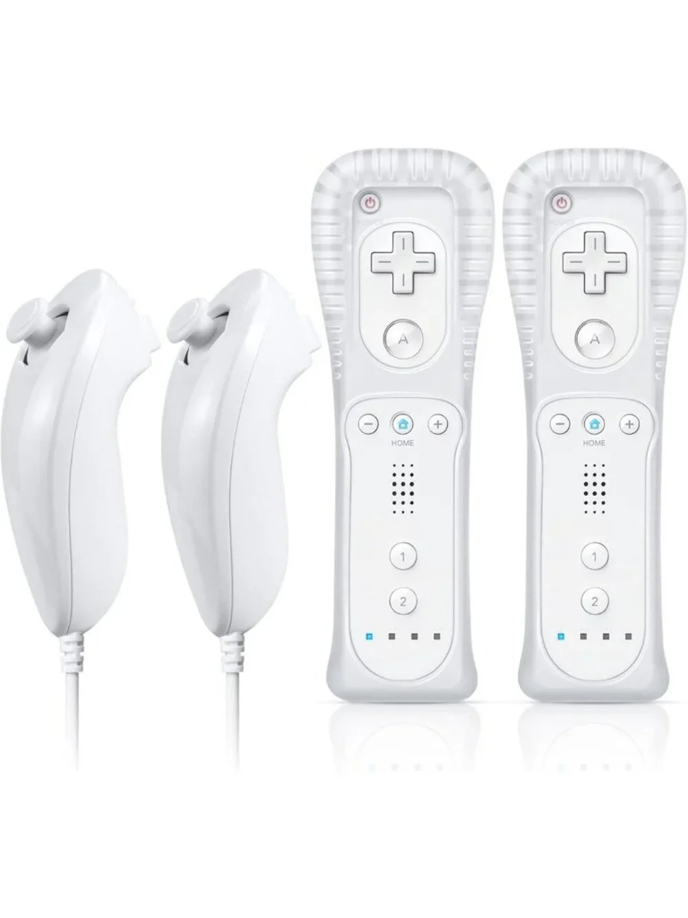 Wireless Remote Controller with Nunchuck, Compatible with Nintendo Wii/Wii U, 2